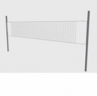 профессиональные волейбольные стойки со скрытым механизмом натяжения сетки hercules 5370