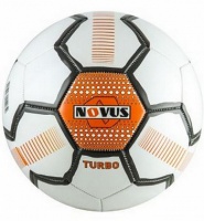 мяч футбольный novus turbo pvc детский 260-280г бел/чёрн/оранж