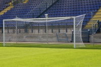 ворота футбольные atlet 7,32х2,44 м, стационарные, алюминиевые (стаканы+растяжки) fifa imp-a427