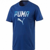 футболка мужская puma rebel tee 59060510 синяя
