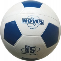 мяч футбольный novus start, резина, бел/син, р.5