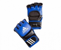 перчатки для смешанных единоборств adidas ultimate fight сине-черные adicsg041