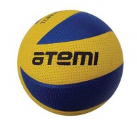 мяч волейбольный atemi tornado, синтетическая кожа pvc, желт-син