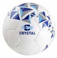 мяч футбольный novus crystal р.5 бело-сине-голубой