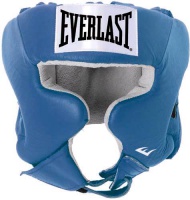 шлем боксерский everlast usa boxing cheek m синий