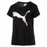 футболка мужская puma urban sports logo tee black-silver 85107756 черная
