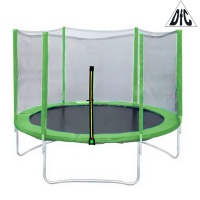 батут dfc trampoline fitness 8ft наружн.сетка, св.зел. (244см)