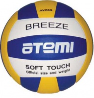 мяч волейбольный atemi breeze, синтетическая кожа microfiber, син.-жёлт.-бел.