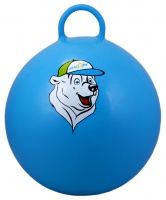 мяч-попрыгун "медвежонок" gb-403, 65 см, с ручкой, синий