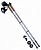 палки для скандинавской ходьбы berger starfall 77-135 см, 2-секционные, серый/чёрный/белый