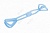 эспандер для фитнеса bradex резиновый икс, синие sf 0262