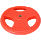 диск обрезиненный bb-201, d=26 мм, красный, 25 кг